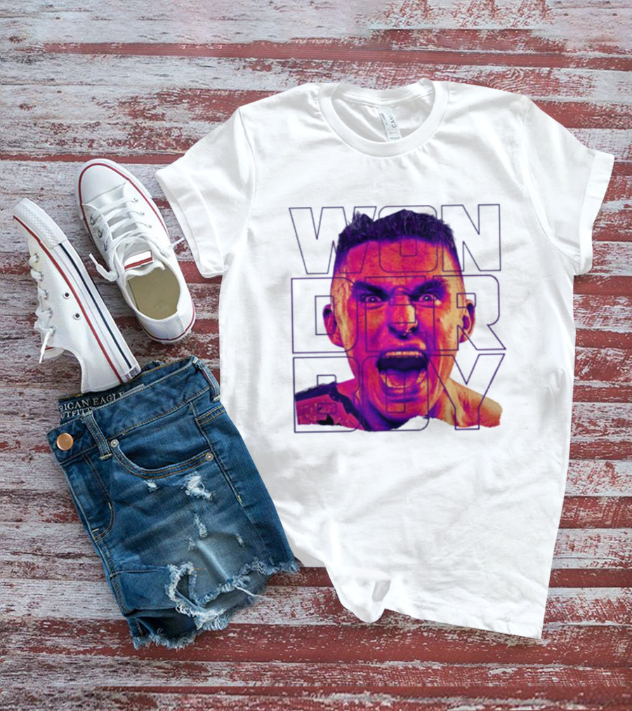 Wonderboy Brian Morris Deranged Bold Typography Expression T-Shirt