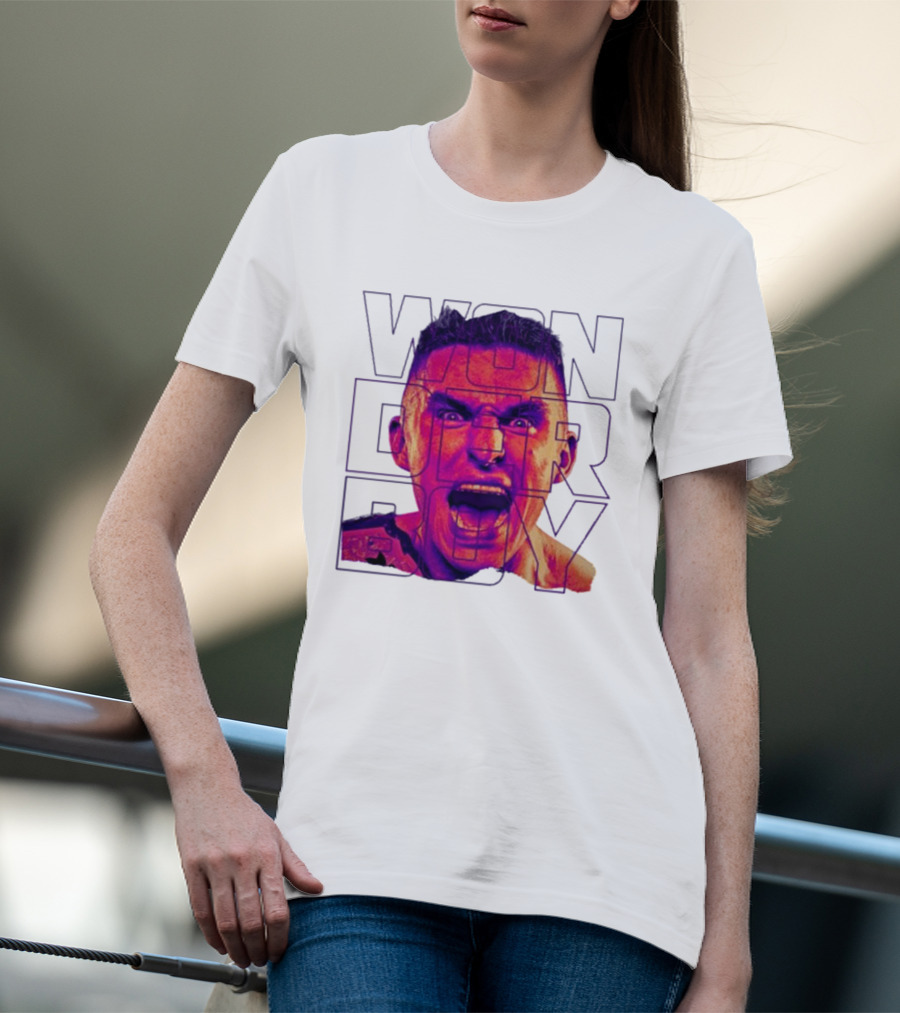 Wonderboy Brian Morris Deranged Bold Typography Expression T-Shirt