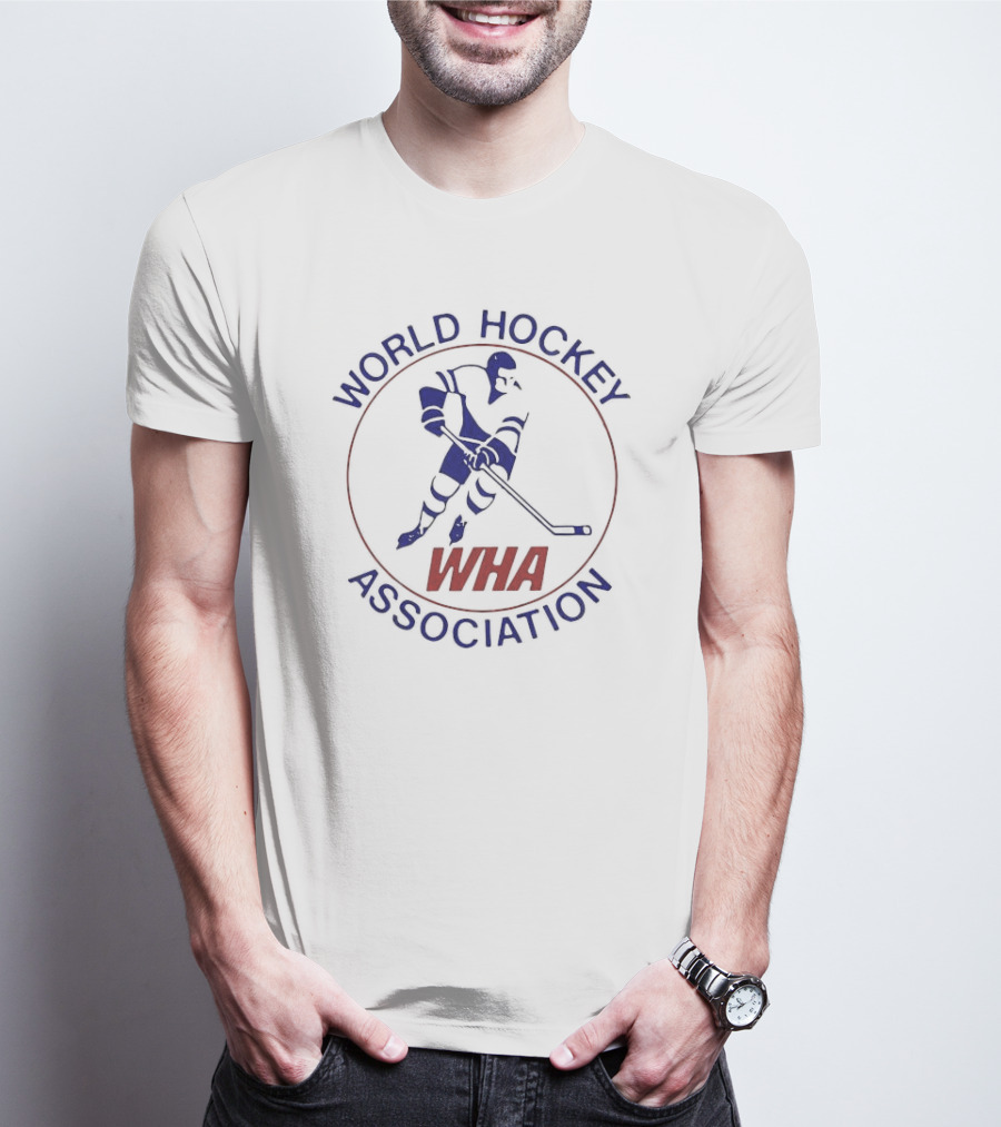 World Hockey Association WHA Player Emblem T-Shirt