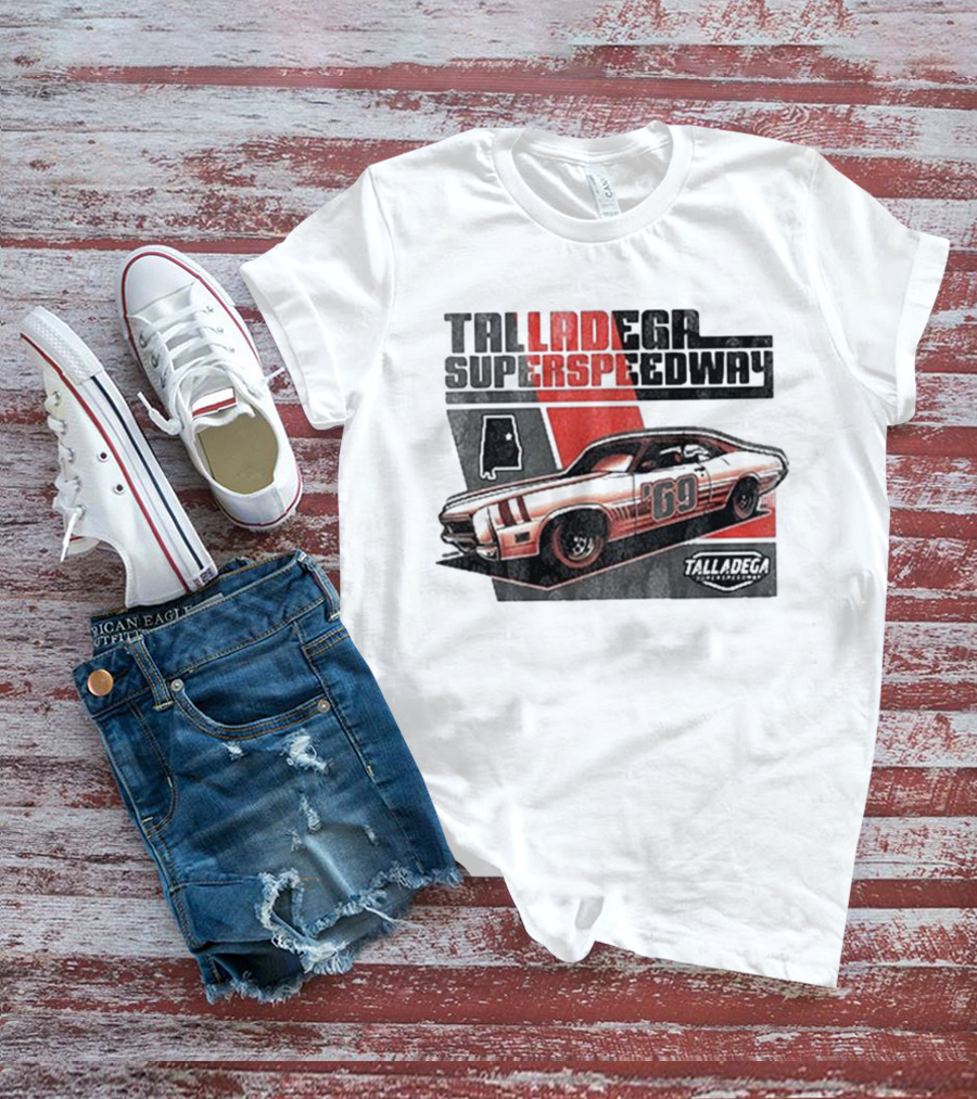 Talladega Superspeedway 69 Retro Racecar Design T-Shirt