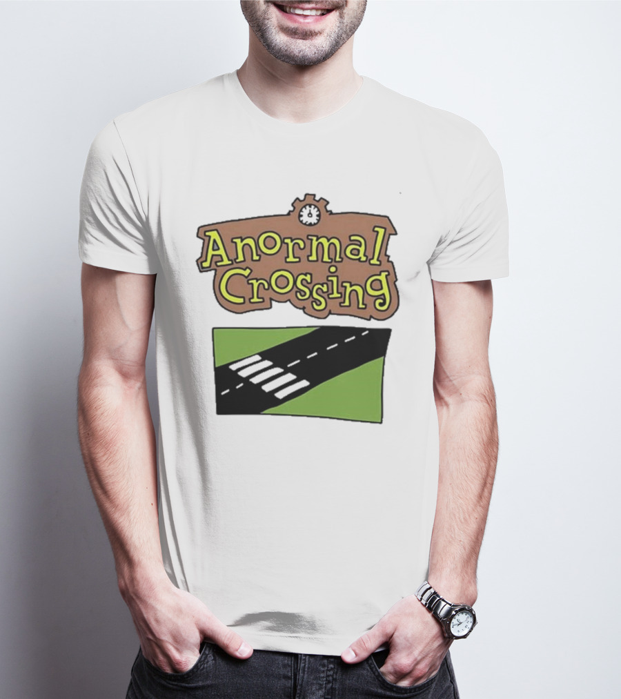 Anormal Crossing Zoe Bread Text And Z Shape Design T-Shirt