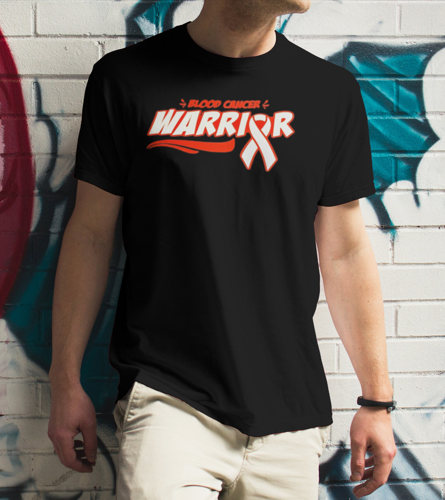 Blood Cancer Warrior Awareness Ribbon Strength Empowerment T-Shirt