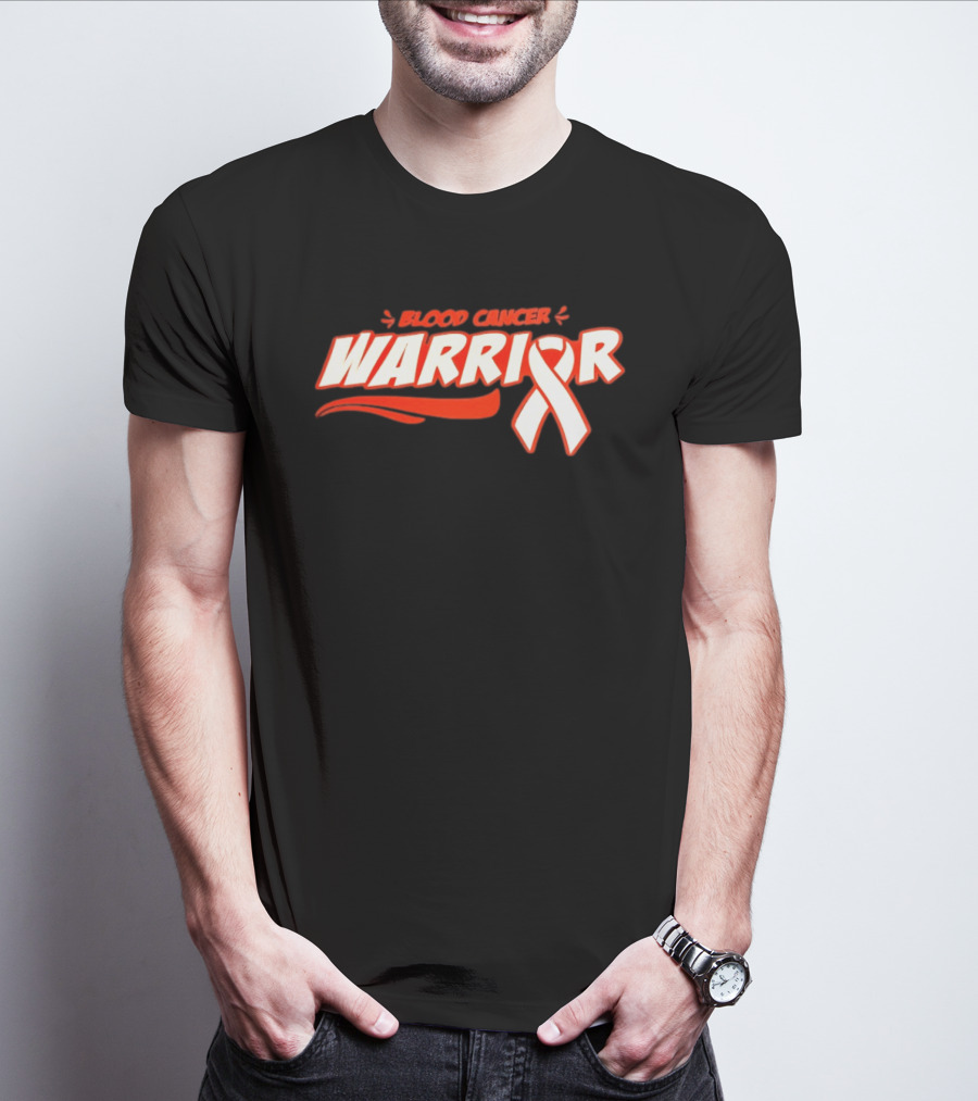 Blood Cancer Warrior Awareness Ribbon Strength Empowerment T-Shirt