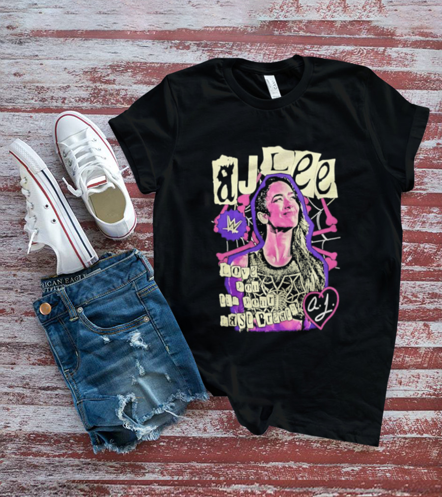 AJ Lee Love You Til Your Last Breath Star Power Heart T-Shirt