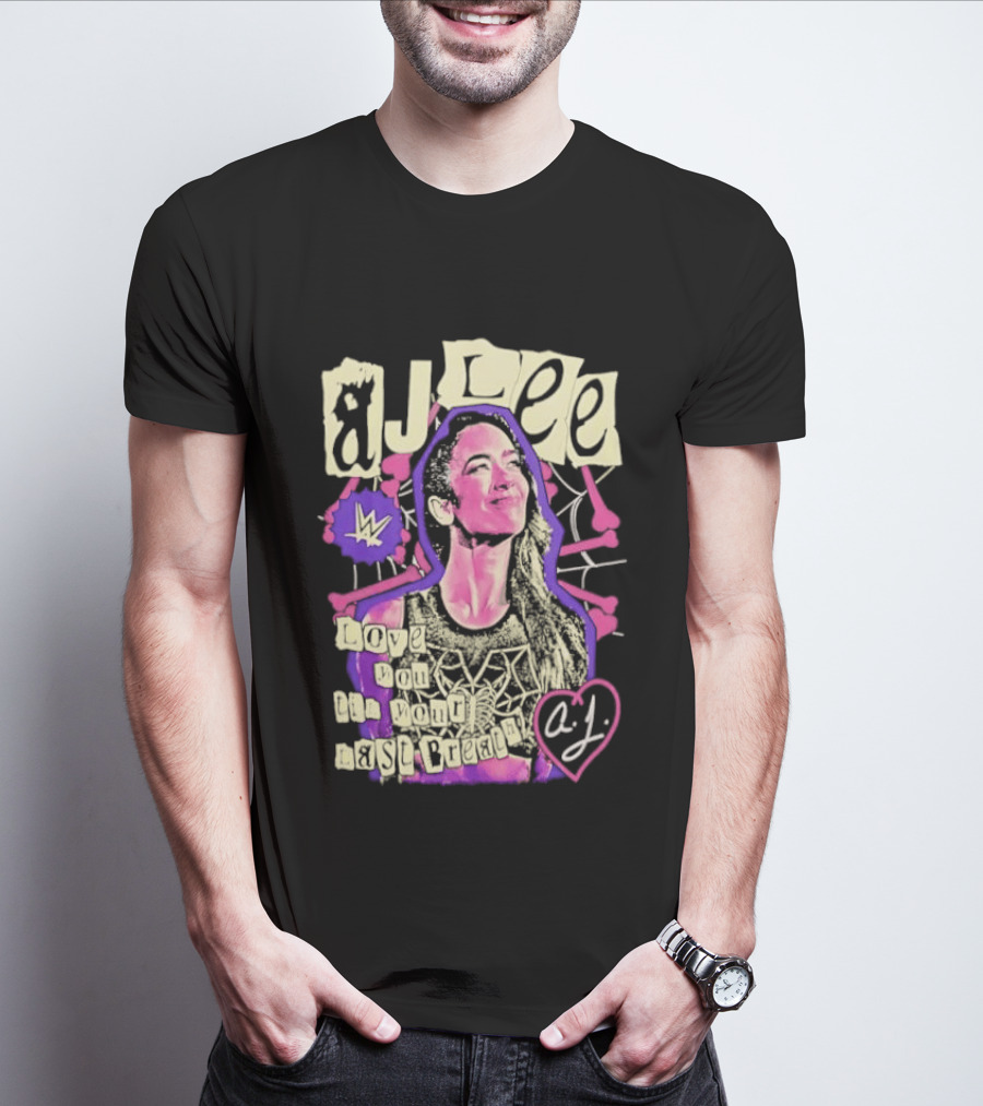 AJ Lee Love You Til Your Last Breath Star Power Heart T-Shirt