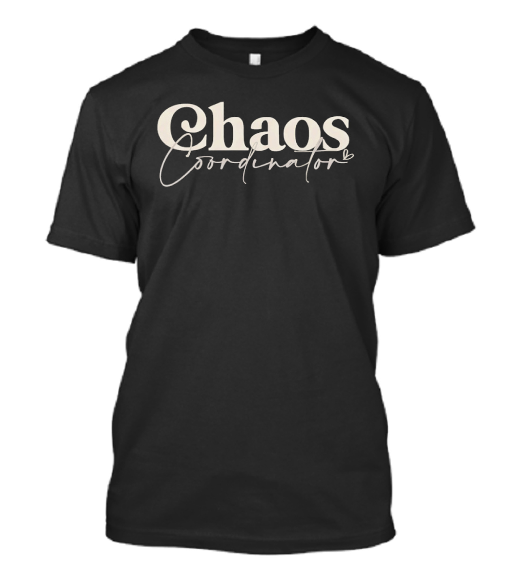 Chaos Coordinator Stylish Script T-Shirt