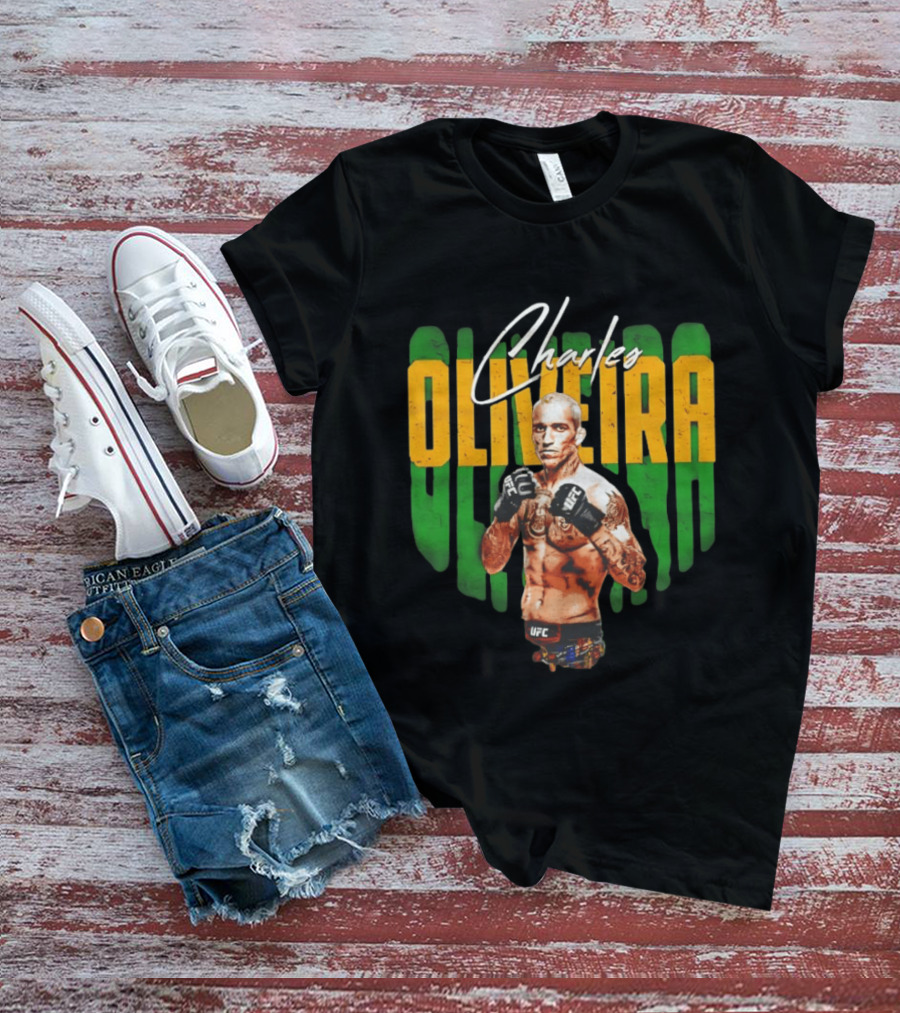 Charles Oliveira UFC Fighter Signature Pose T-Shirt