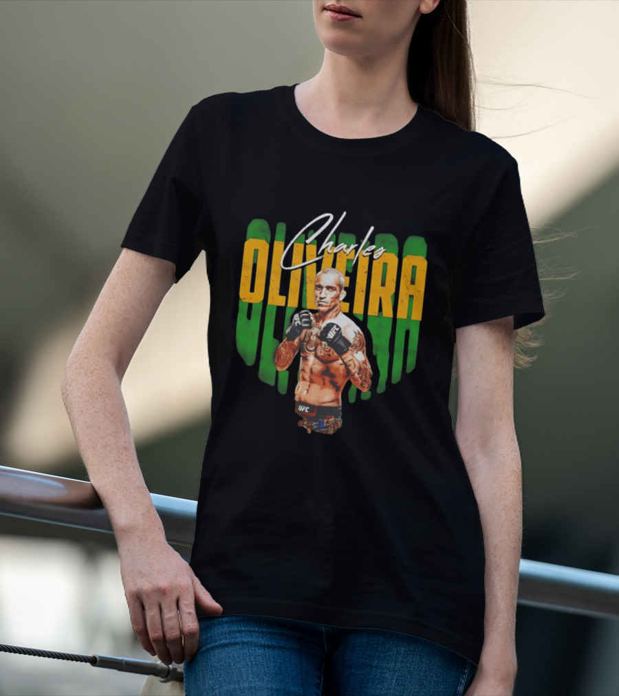 Charles Oliveira UFC Fighter Signature Pose T-Shirt