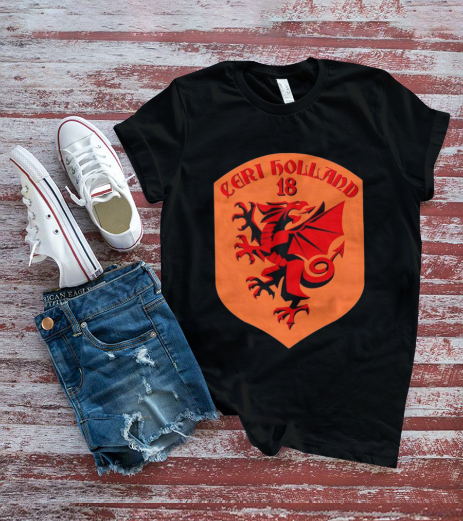 Ceri Holland 18 Red Dragon T-Shirt