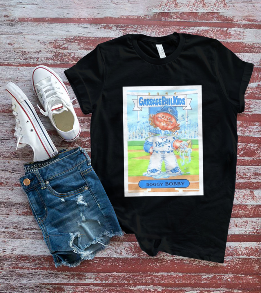 Garbage Pail Kids Boggy Bobby Royals KC Baseball Card T-Shirt