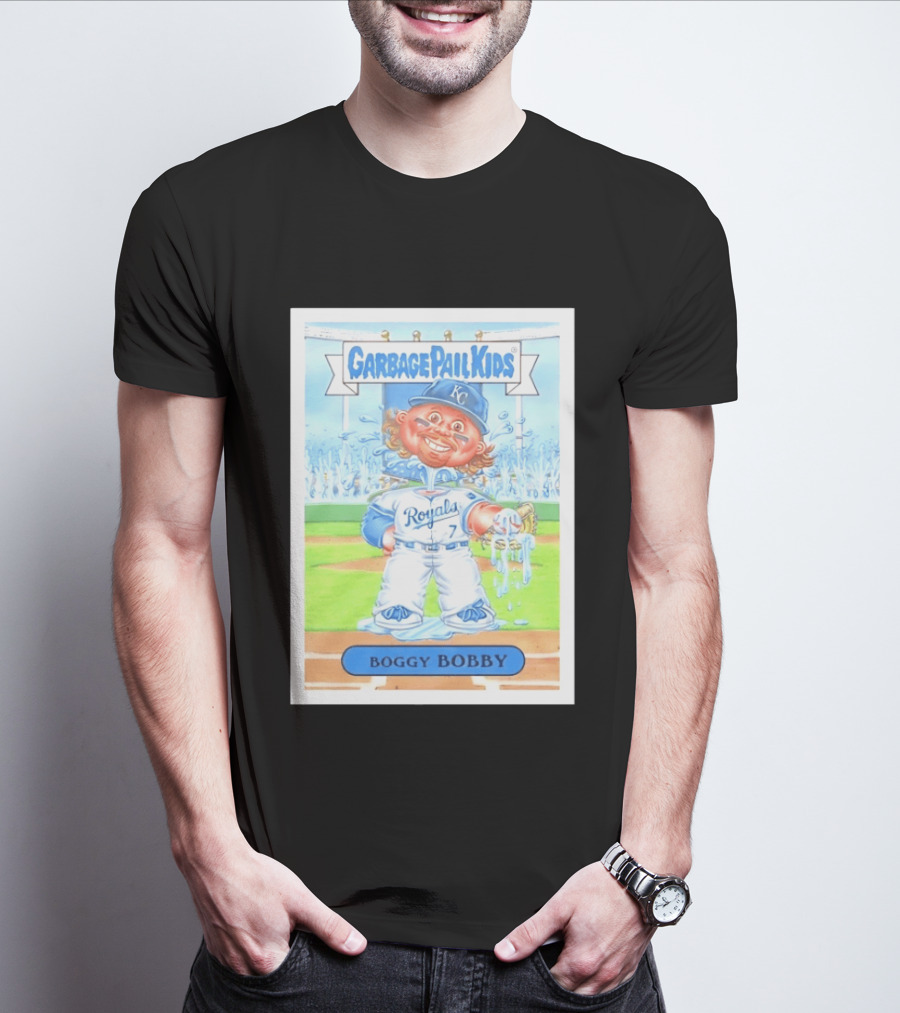 Garbage Pail Kids Boggy Bobby Royals KC Baseball Card T-Shirt