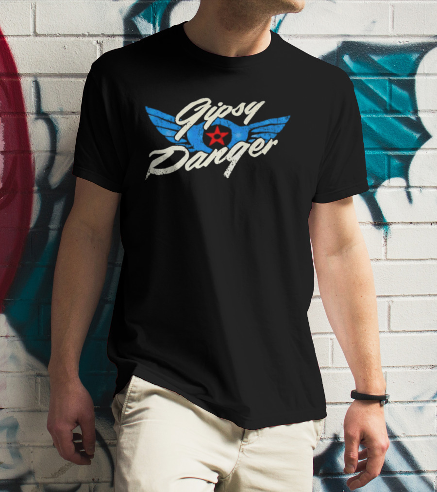 Gipsy Danger Blue Wings Red Star T-Shirt