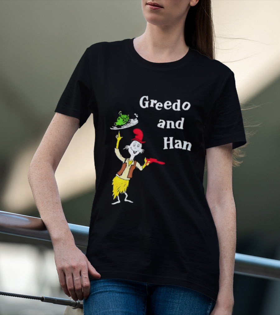 Greedo And Han Dr Seuss Blaster T-Shirt