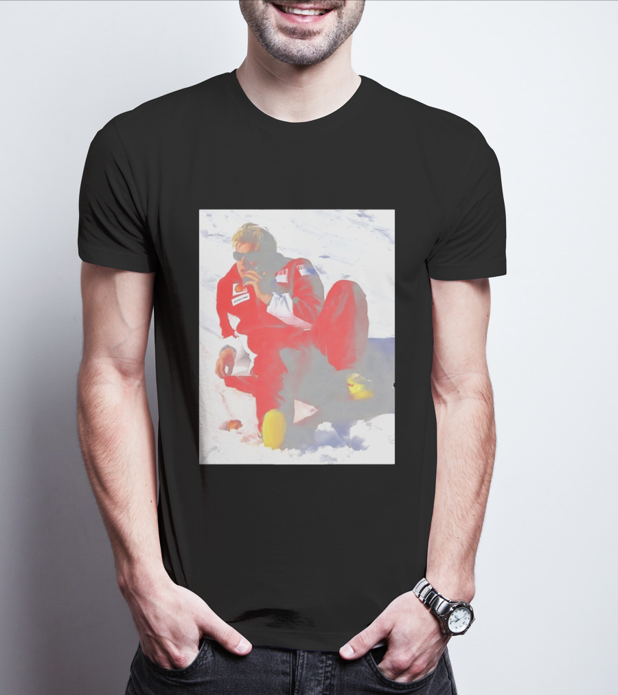 Ice Man Kimi Raikkonen F1 Ferrari Team Racing Legend T-Shirt