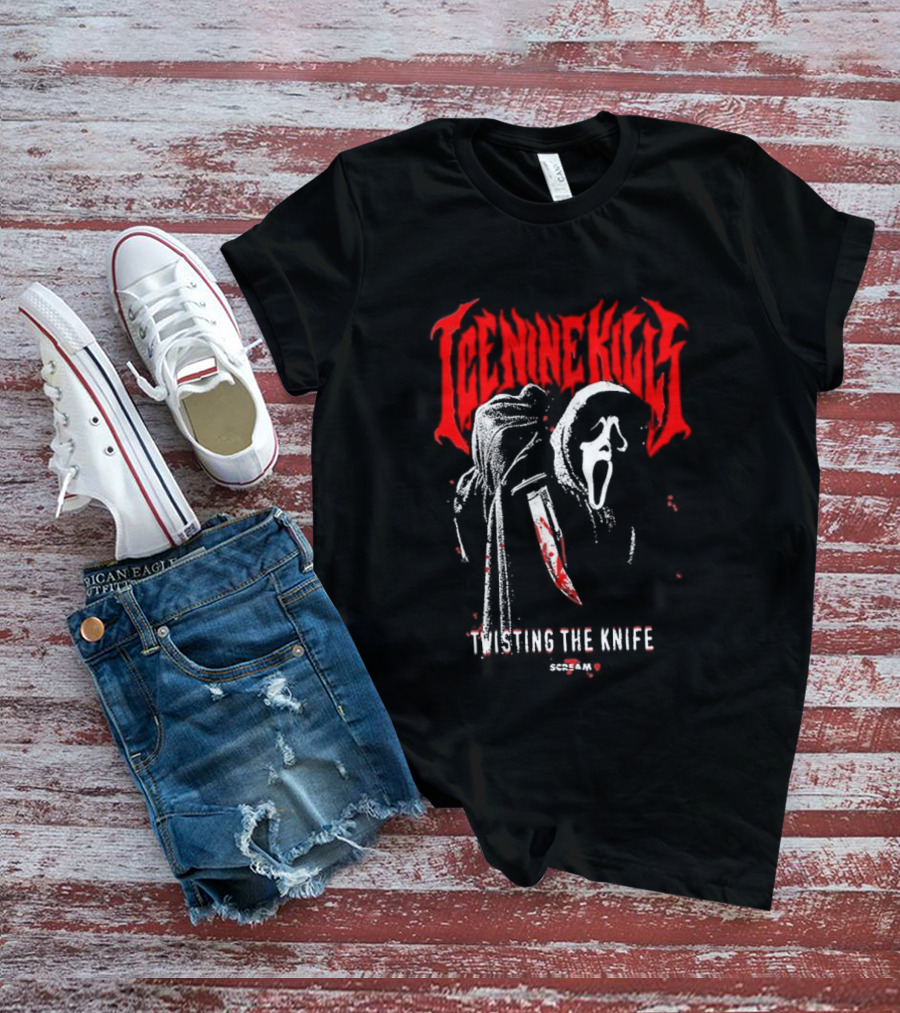 Ice Nine Kills Twisting The Knife Ghostface Scream 7 T-Shirt