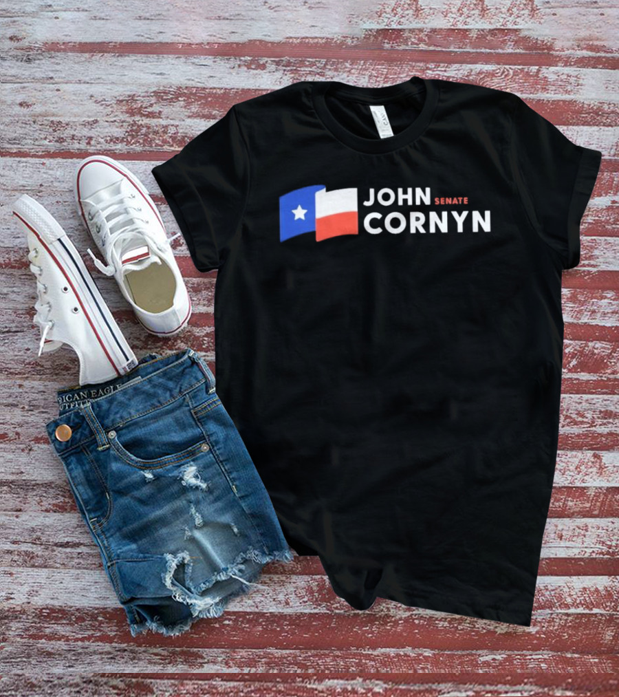 Texas Flag John Cornyn Senate 2026 Campaign T-Shirt