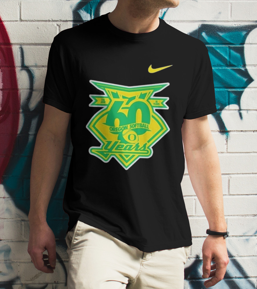 Nike Oregon Softball 60 Years Anniversary T-Shirt