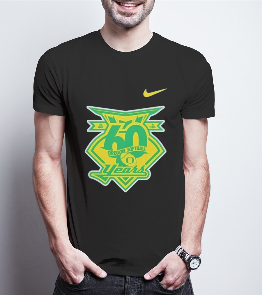 Nike Oregon Softball 60 Years Anniversary T-Shirt