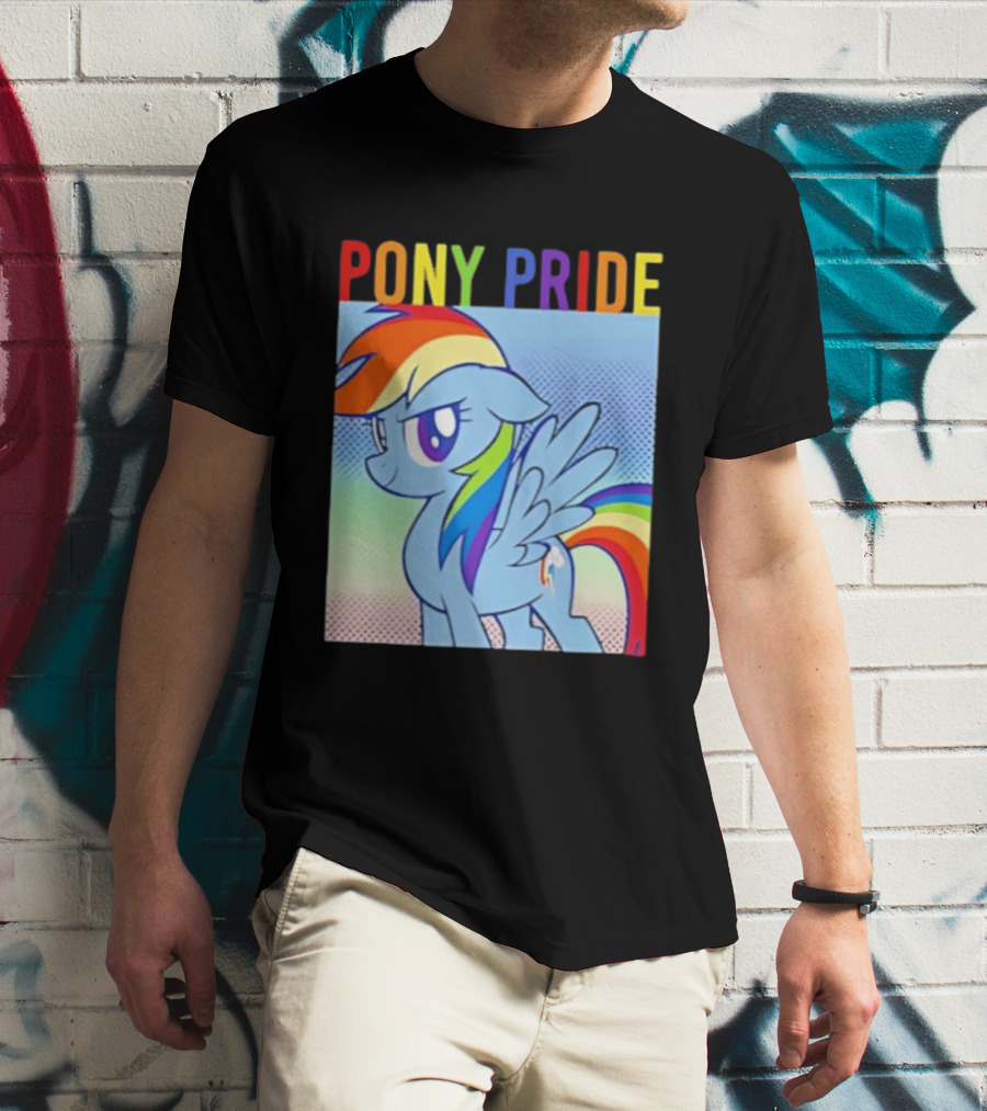 Rainbow Dash Pony Pride My Little Pony Rainbow T-Shirt