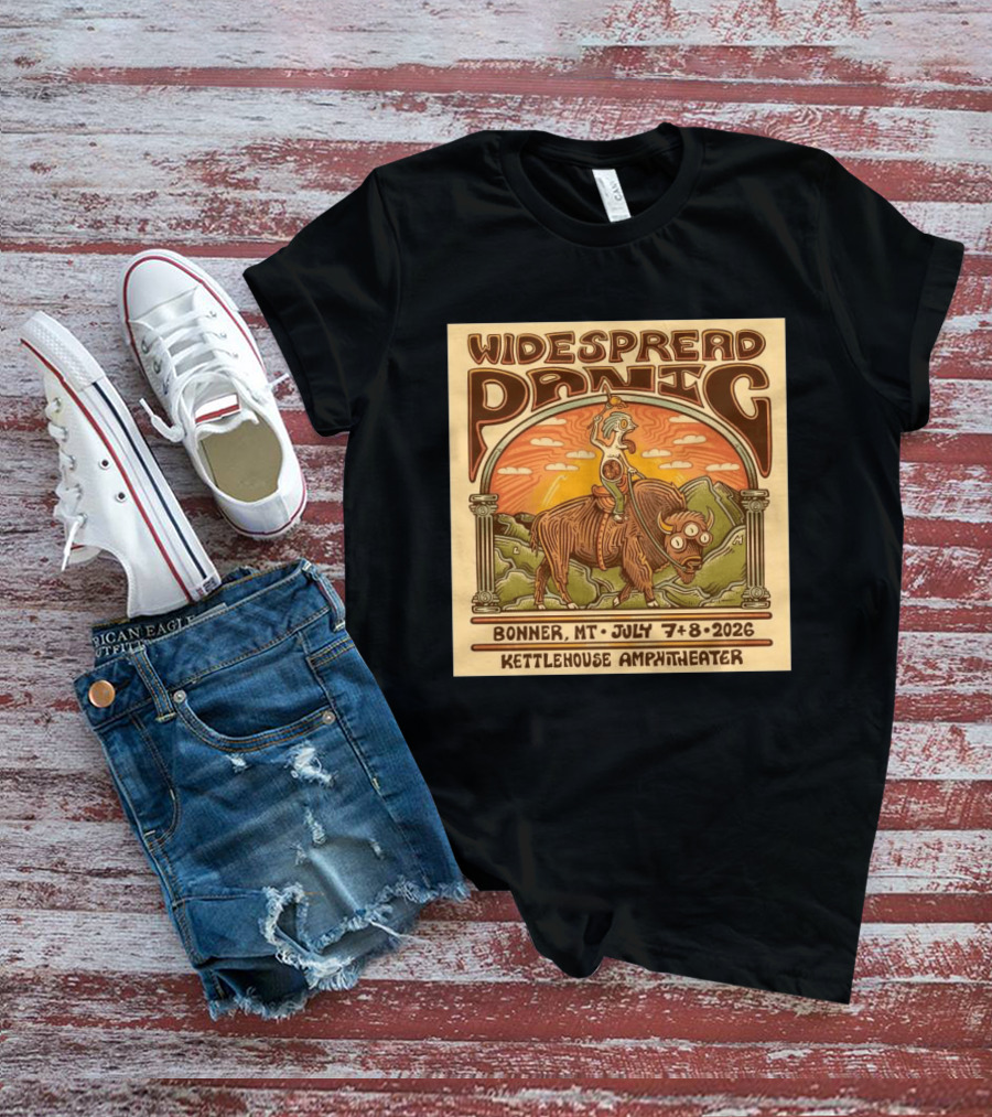Widespread Panic KettleHouse Amphitheater Bonner MT July 7 8 2026 T-Shirt