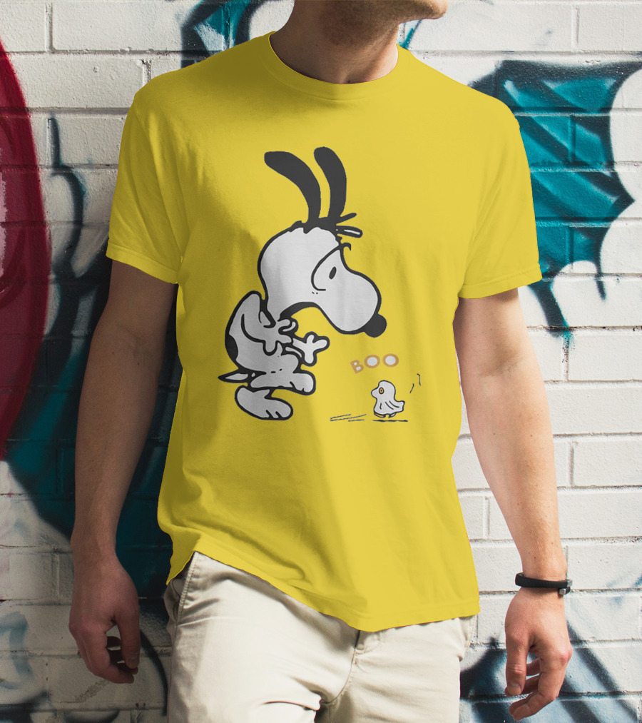 Just A Woman Who Loves Snoopy Boo Halloween T-Shirt