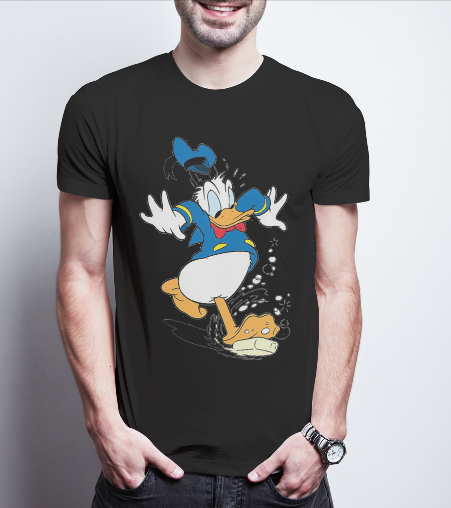 Just A Woman Who Loves Duck Donald Duck Classic Character Enthusiast T-Shirt