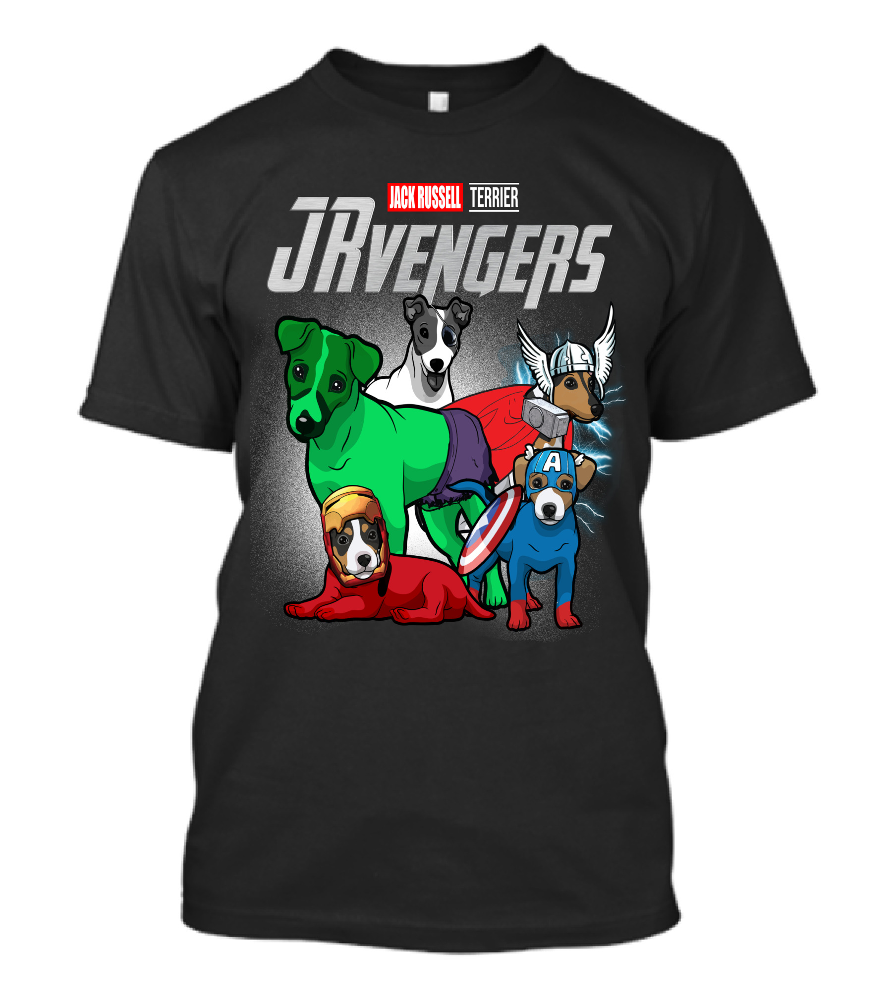 Jack Russell Terrier JRvengers Avengers Dog Costumes T-Shirt