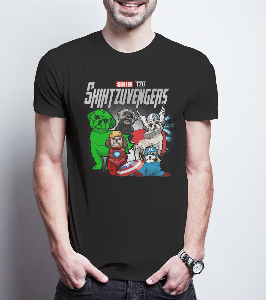Shih Tzu Shihtzuvengers Marvel Dog T-Shirt