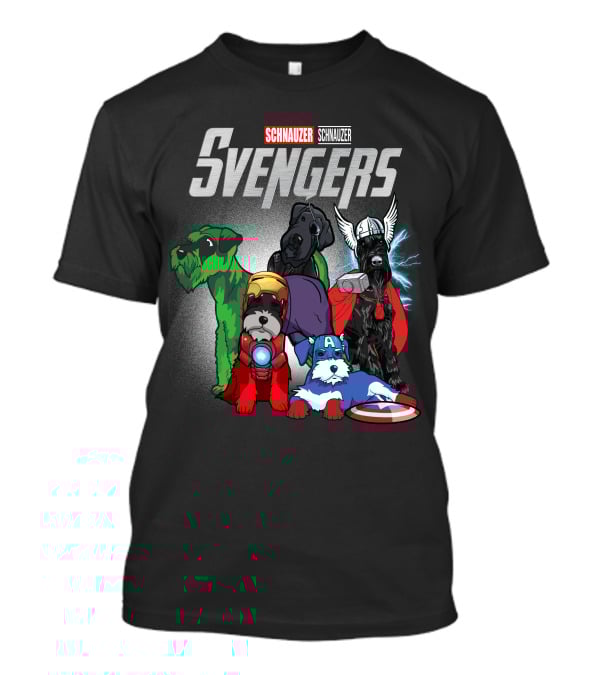 Schnauzer Svengers Marvel Parody With Superhero Dogs T-Shirt