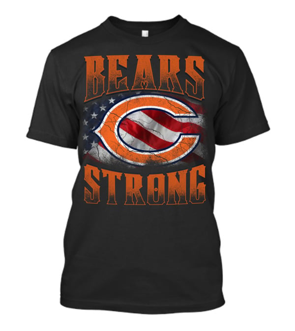 Bears Strong Chicago C Flag American Flag T-Shirt