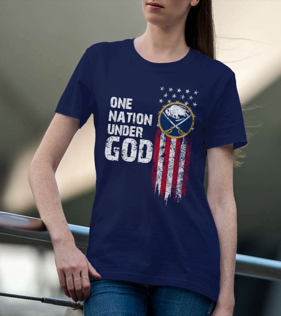 One Nation Under God Buffalo Sabres T-Shirt