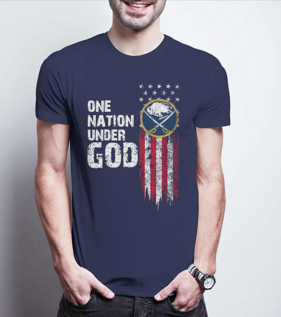 One Nation Under God Buffalo Sabres T-Shirt