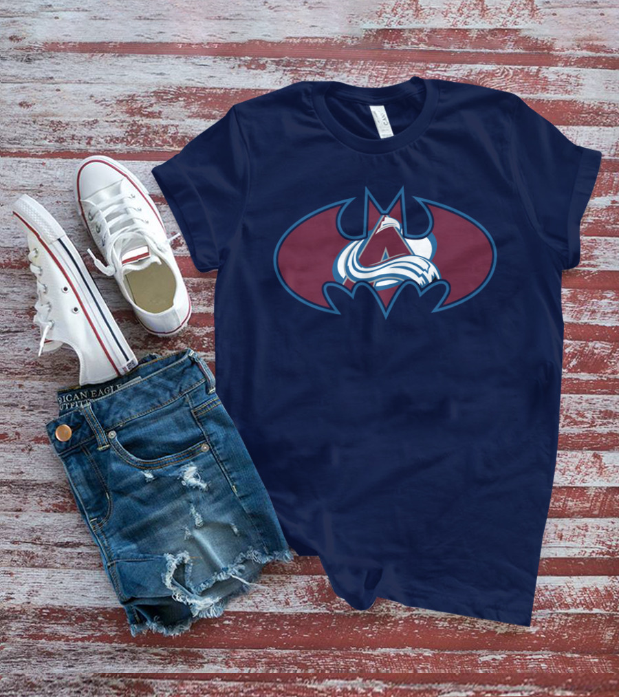 Colorado Avalanche Batman Logo Mashup T-Shirt