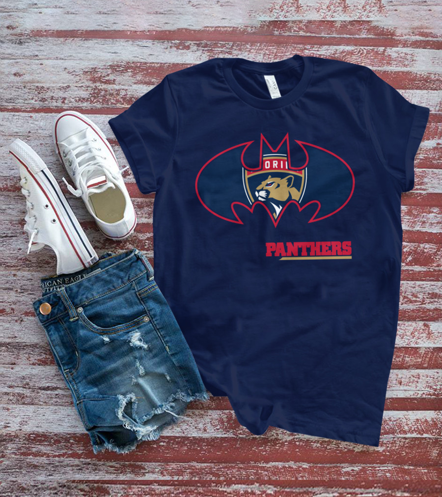 Florida Panthers Bat Symbol Badge T-Shirt