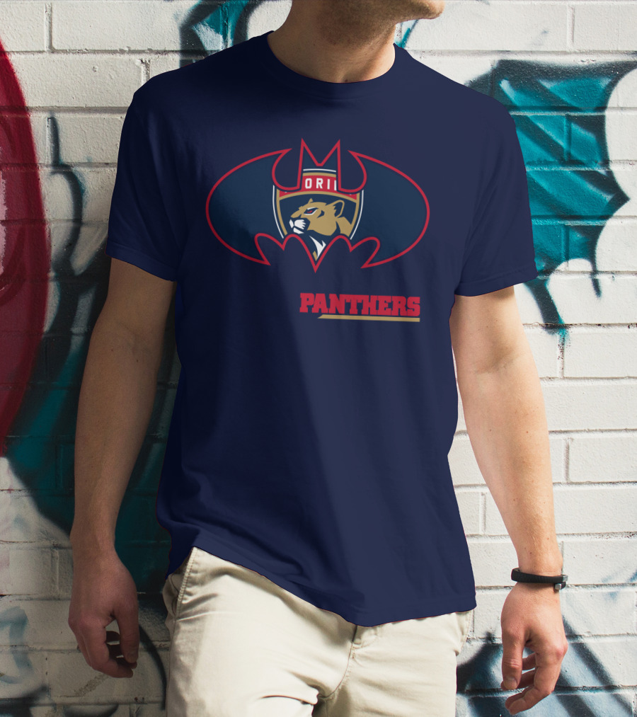 Florida Panthers Bat Symbol Badge T-Shirt