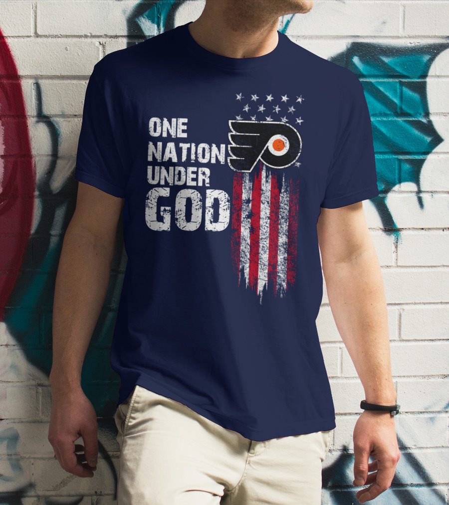 One Nation Under God Philadelphia Flyers T-Shirt