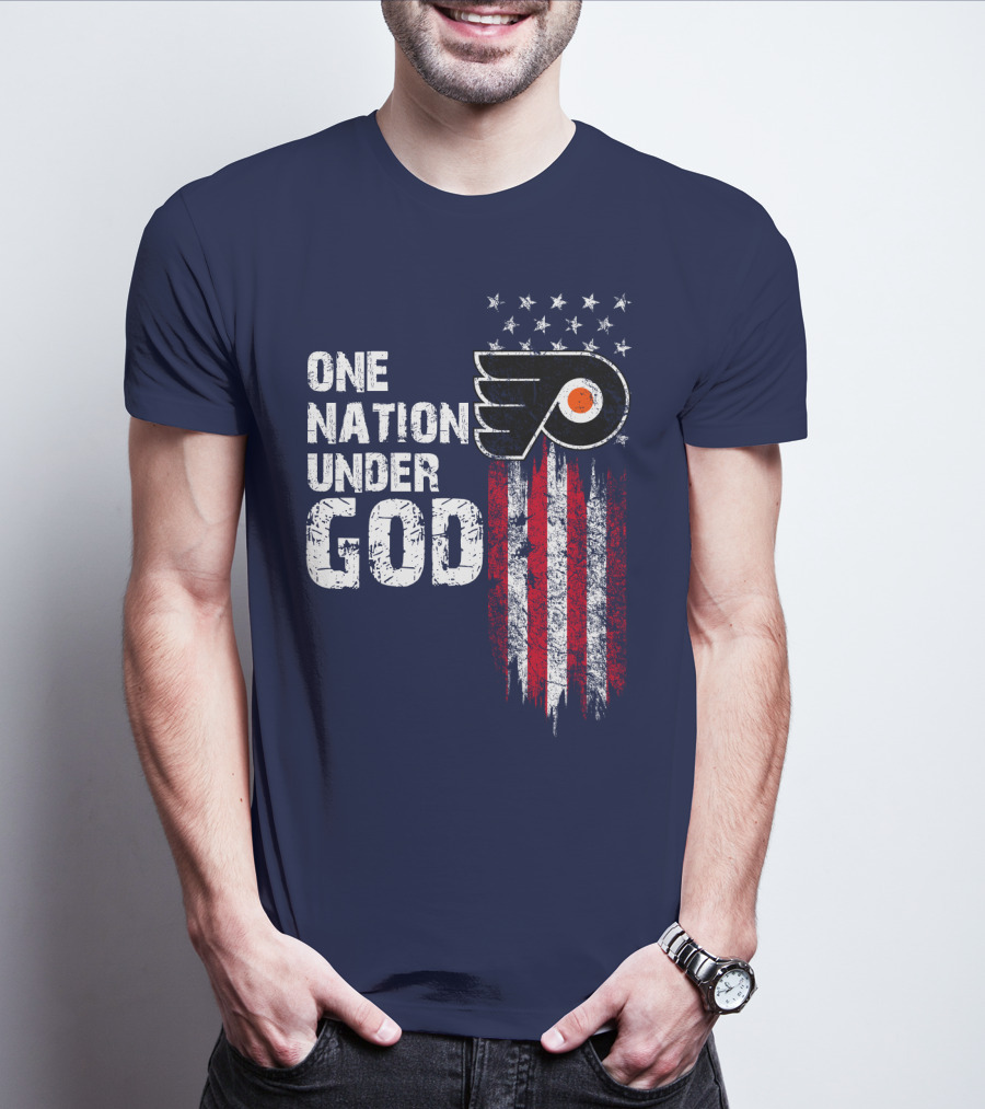 One Nation Under God Philadelphia Flyers T-Shirt