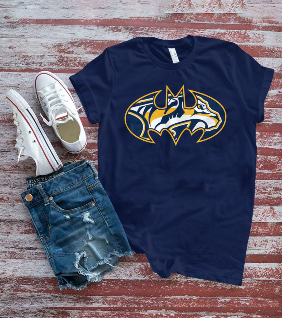 Nashville Predators Batman Logo Mashup T-Shirt