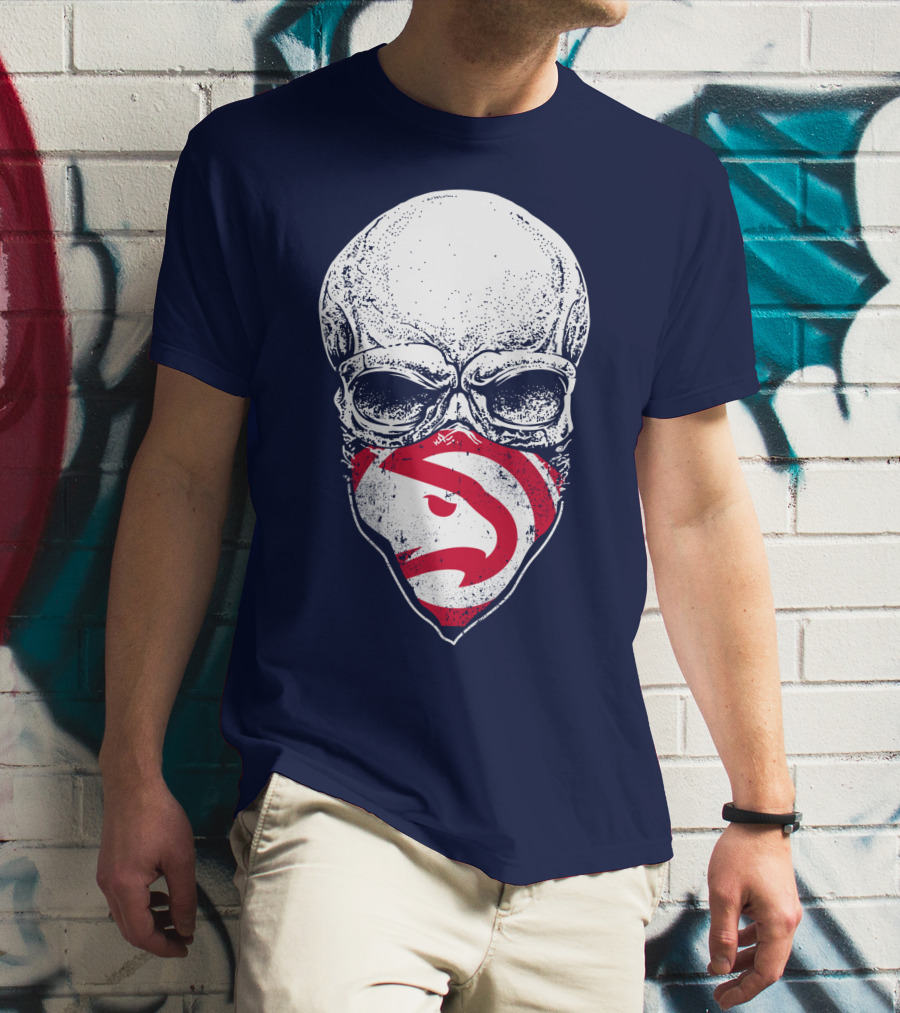 Atlanta Hawks Skull T-Shirt