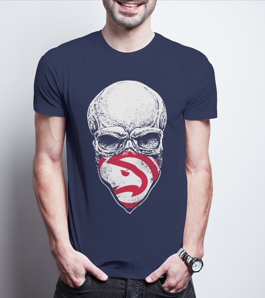Atlanta Hawks Skull T-Shirt
