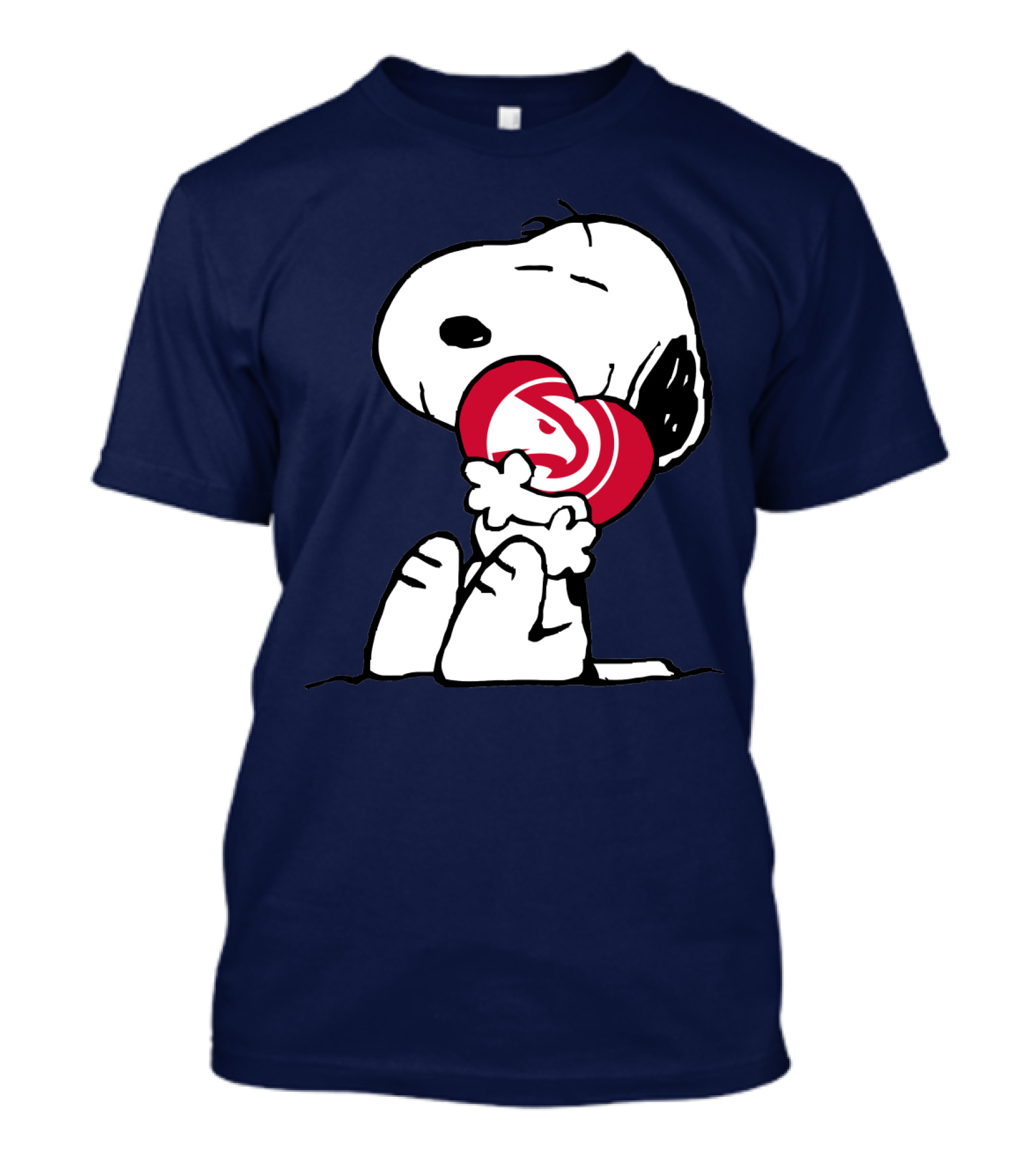 Atlanta Hawks Snoopy Hugging T-Shirt
