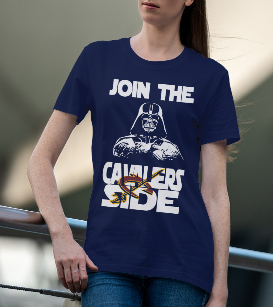 Join The Cavaliers Side Cleveland Cavaliers Star Wars Darth Vader T-Shirt