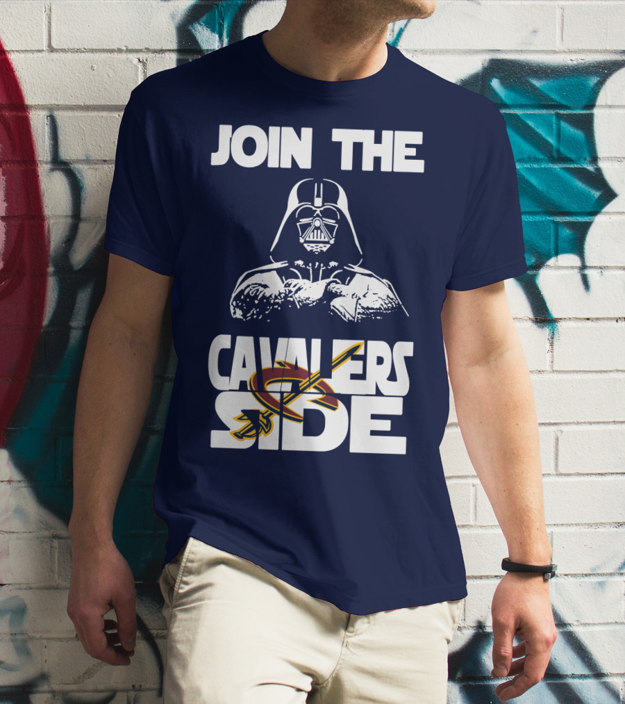 Join The Cavaliers Side Cleveland Cavaliers Star Wars Darth Vader T-Shirt