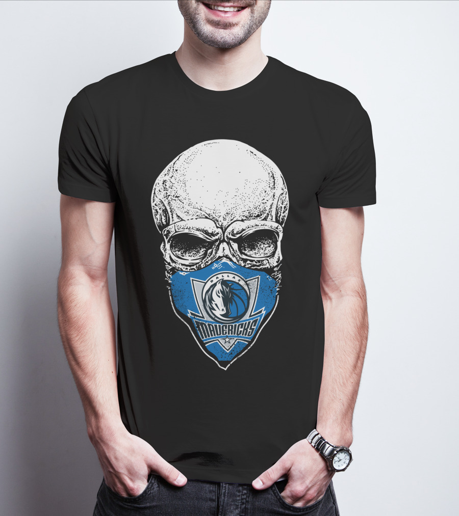 Dallas Mavericks Skull Mask T-Shirt