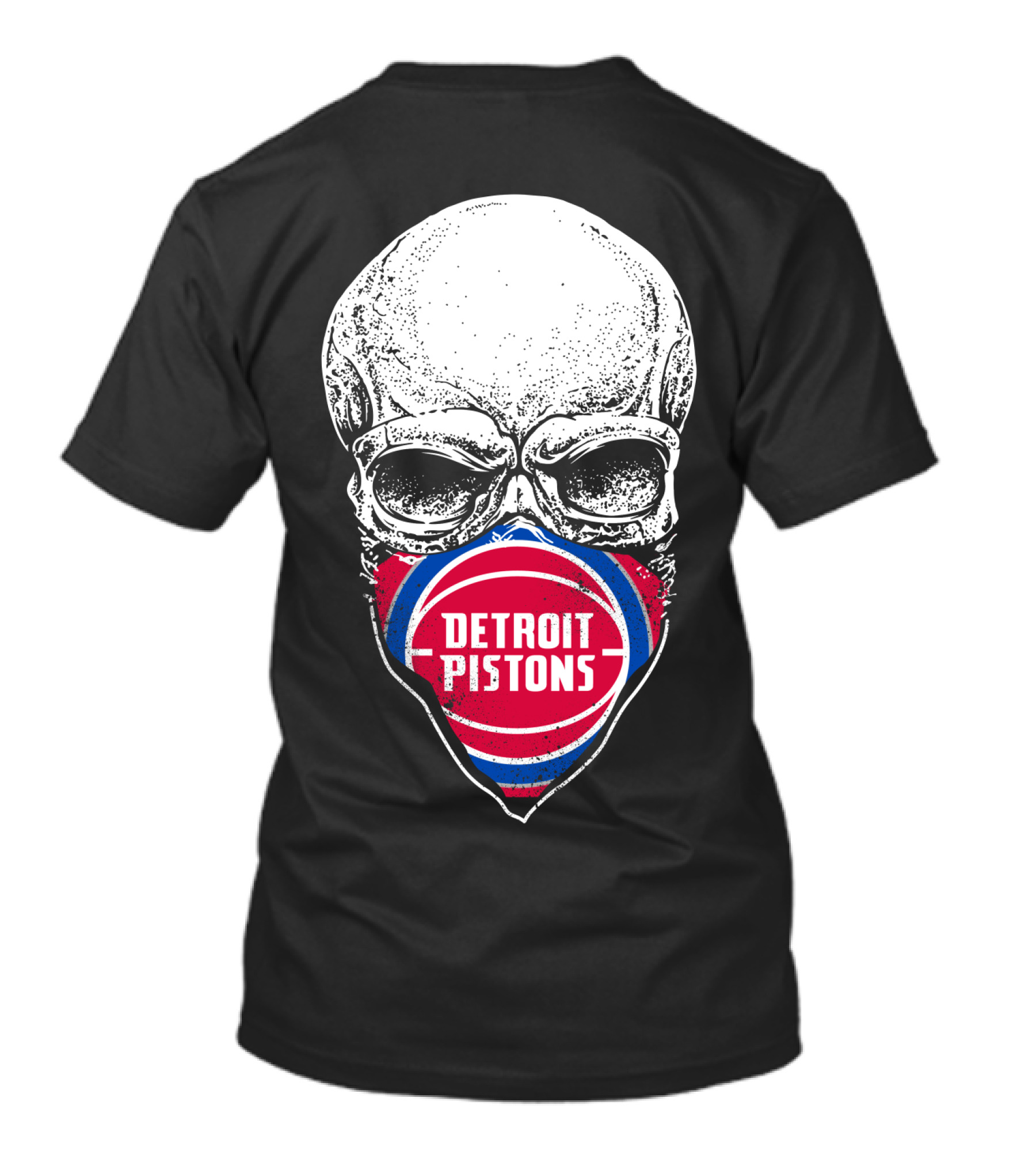 Detroit Pistons Skull Masked T-Shirt
