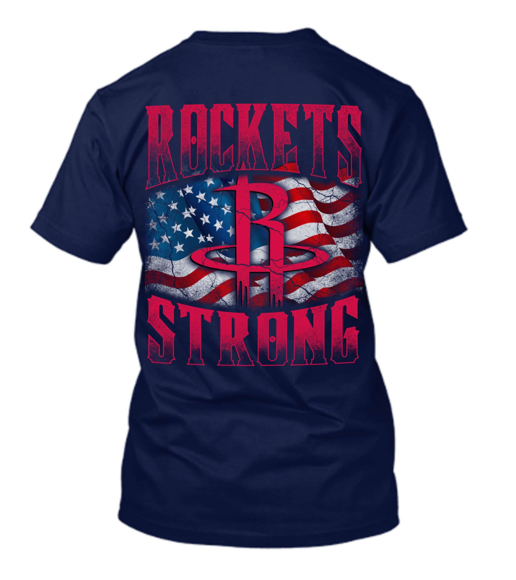 Rockets Strong American Flag T-Shirt