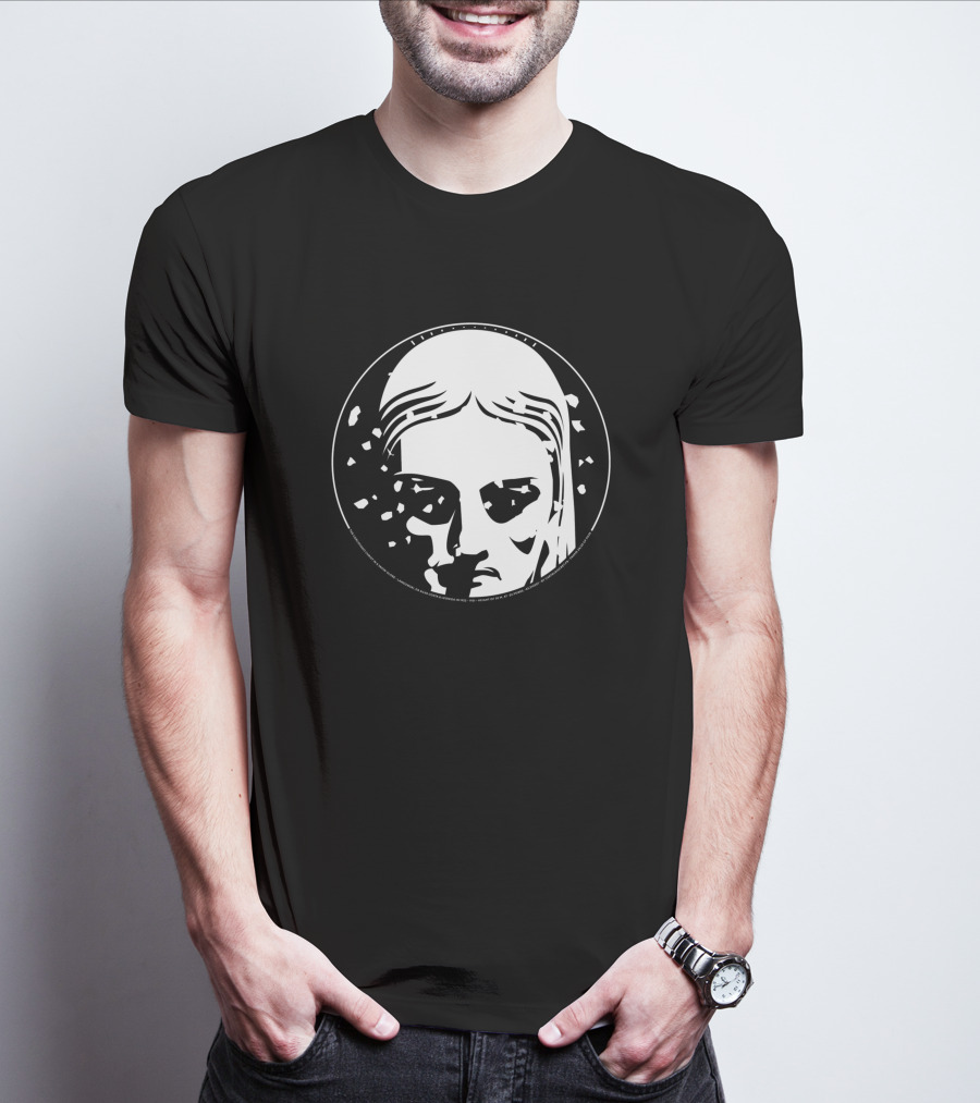 24 Corcovado Christ Face In A Snow Globe T-Shirt