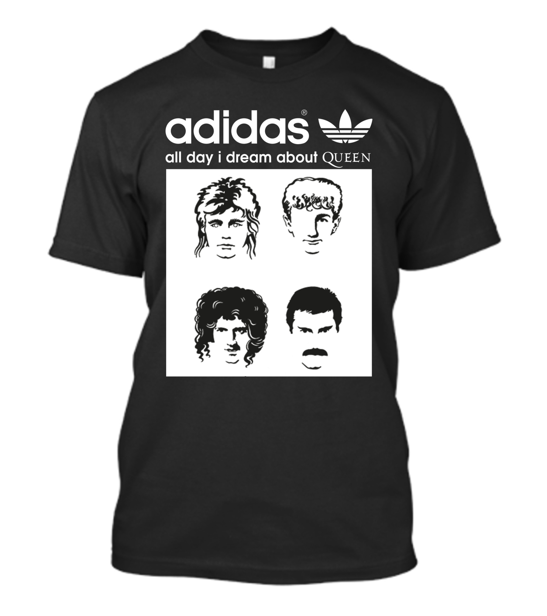 Queen Band Members Iconic Faces 19 T-Shirt