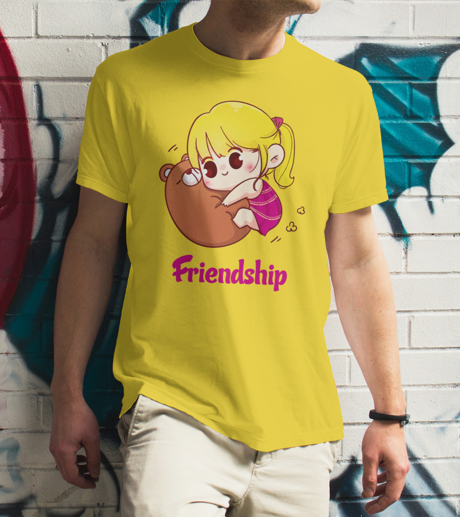 Friendship Baby Comfortable Bear Hug Illustration For Brother T-Shirt