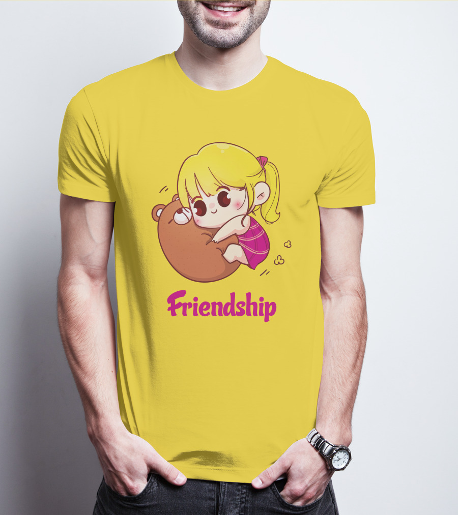 Friendship Baby Comfortable Bear Hug Illustration For Brother T-Shirt